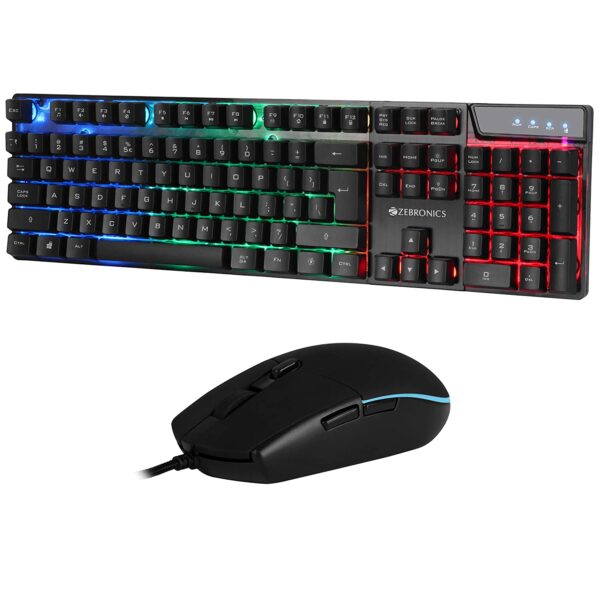 ZEBRONICS ZEB-WAR GAMING USB KEYBOARD MOUSE COMBO (Black)