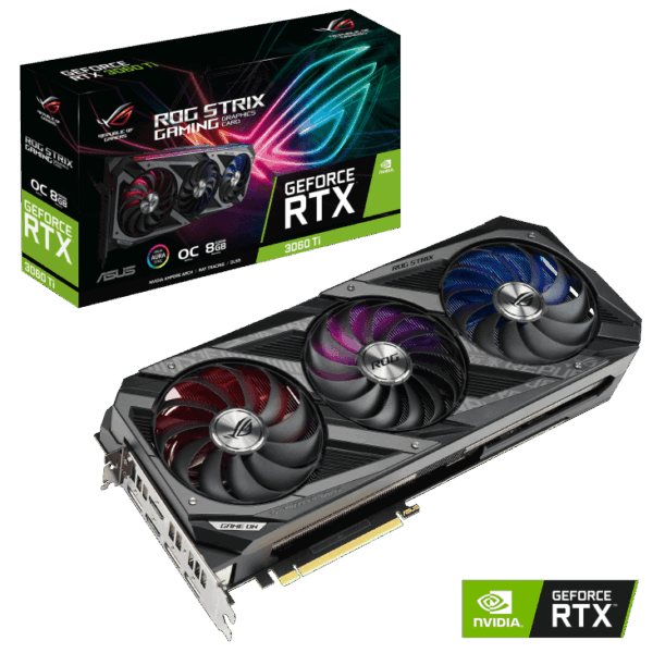 ASUS ROG STRIX RTX 3060 Ti OC 8GB GAMING GDDR6 GRAPHICS CARD