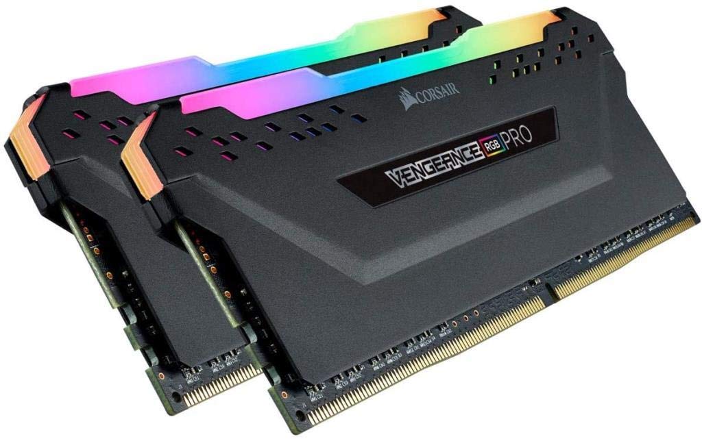 CMW64GX4M4E3200C16 DDR4 3200 PC4-25600 4x16GB C16 Arbeitsspeicher – Schwarz Corsair Vengeance RGB PRO 64GB 