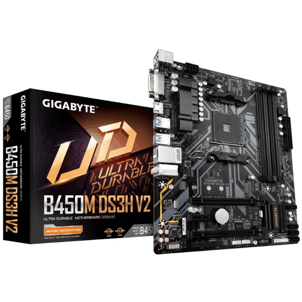 Gigabyte B450M Ds3H V2 Amd Am4 Motherboard