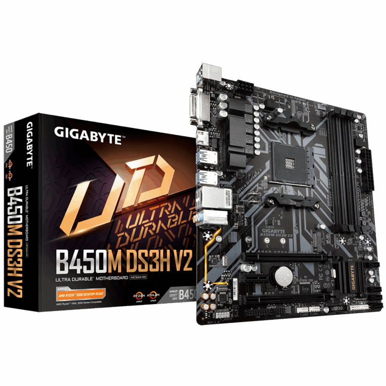 Gigabyte B450M DS3H V2 AMD AM4 Motherboard PC Studio