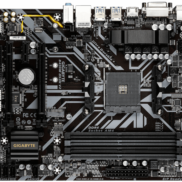 Gigabyte B450M Ds3H V2 Amd Am4 Motherboard