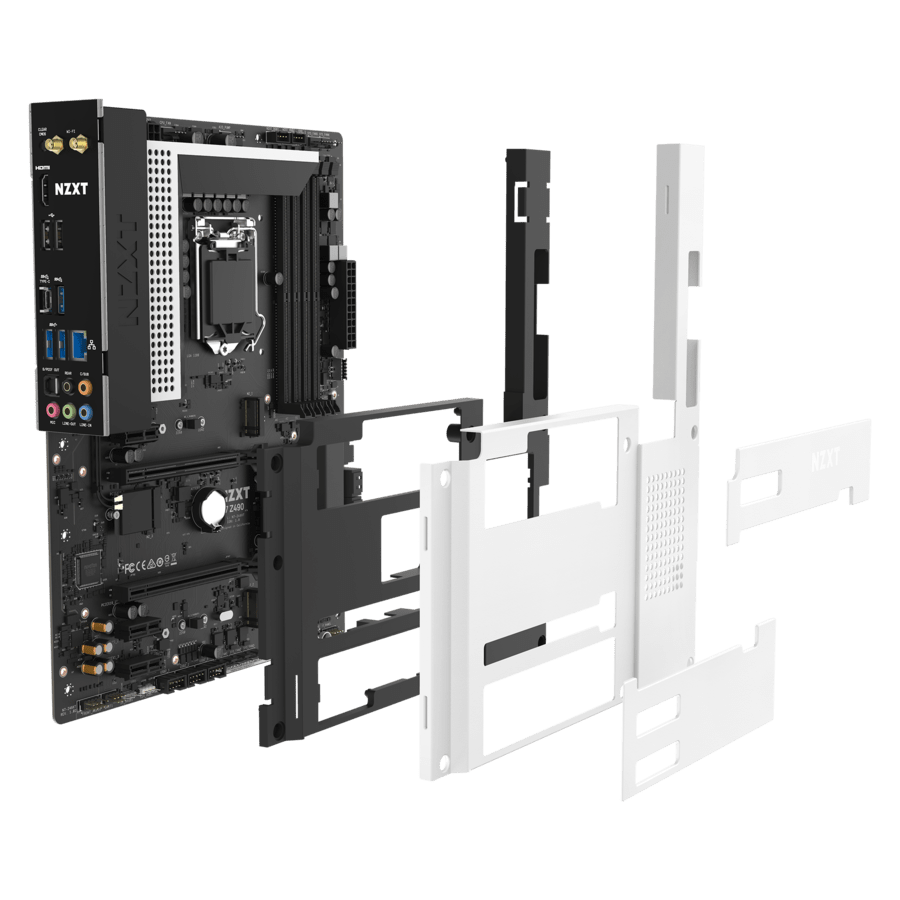 NZXT N7 Z490 Intel Z490 Motherboard(Matte White)PC Studio