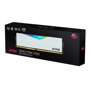 XPG SPECTRIX D50 DDR4 16GB RGB RAM (White) (AX4U3200716G16A-SW50)