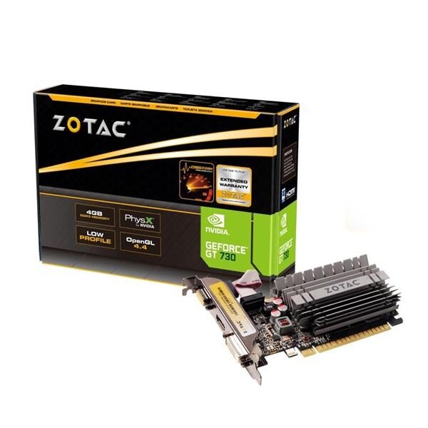 ZOTAC GT 730 LP ZONE 4GB GRAPHICS CARD (ZT-71115-20L)