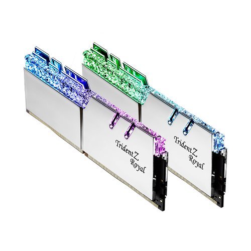 GSKILL TZ ROYAL SILVER SERIES 32GB (16X2) DDR4 3600MHZ RAM (F4-3600C16D-32GTRSC)