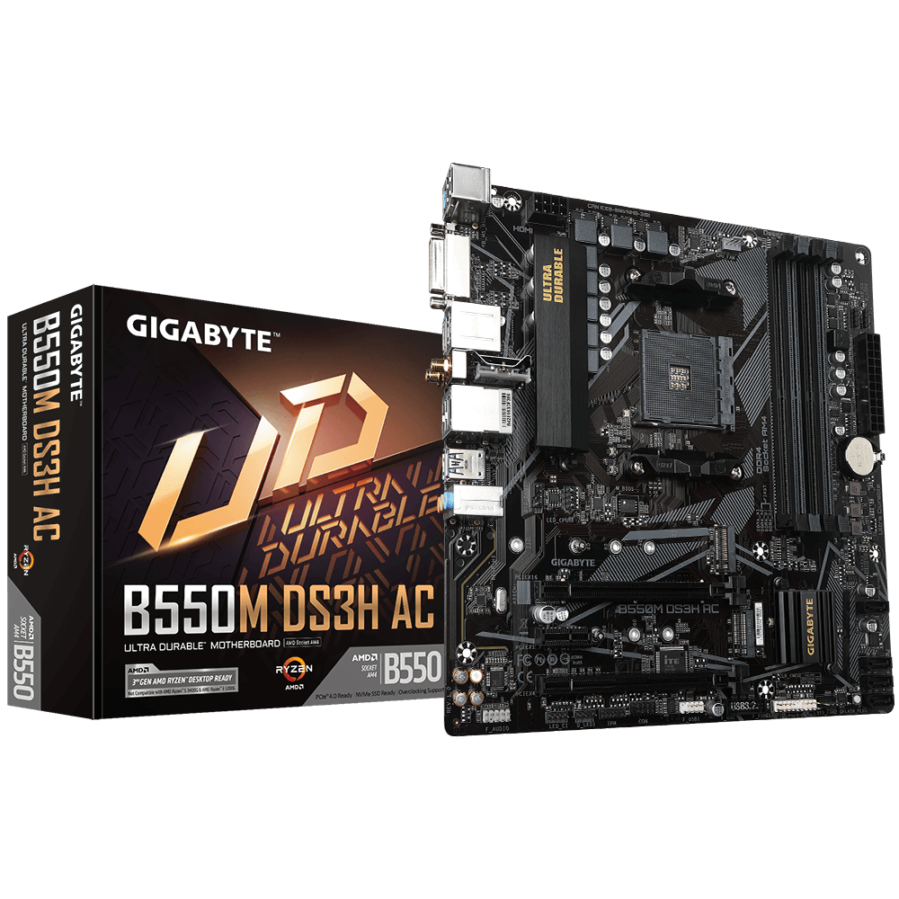 GIGABYTE B550M DS3H AC MOTHERBOARD