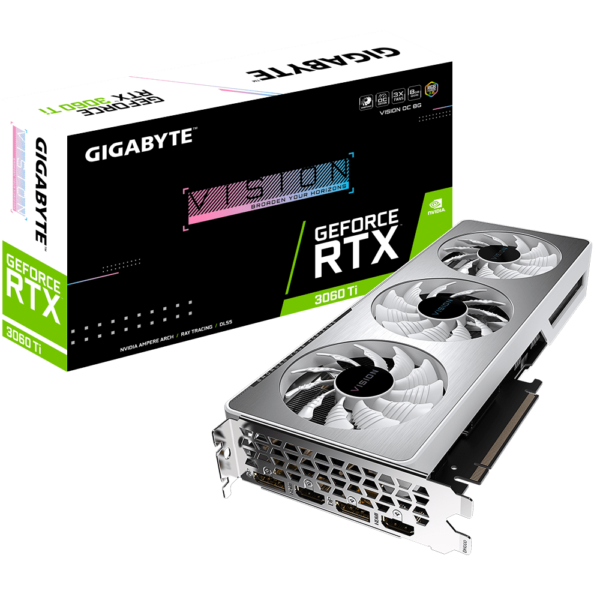 Gigabyte Geforce Rtx 3060 Ti Vision Oc 8G Graphics Card (Gv-N306Tvision Oc-8Gd)