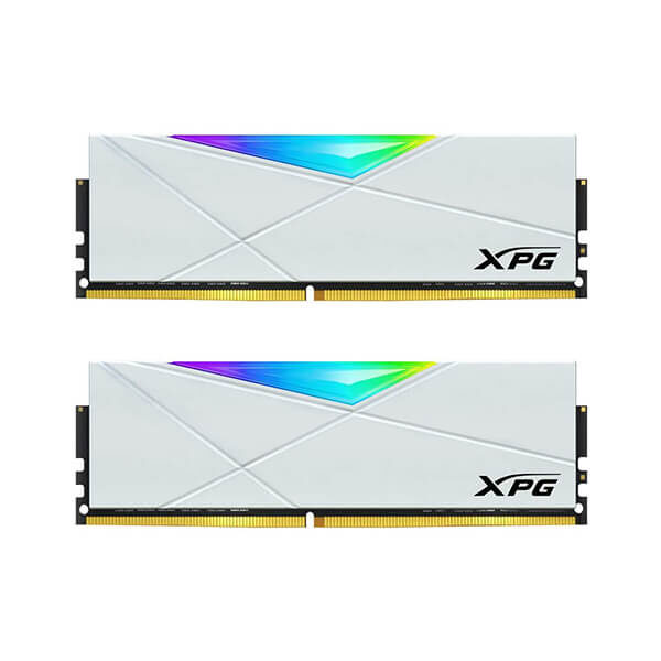 ADATA XPG SPECTRIX D50 RGB 16GB(8GBx2) 3200MHZ WHITE DDR4 RAM (AX4U320038G16A-DW50)