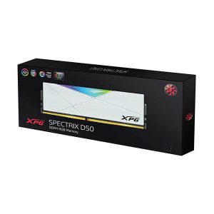 ADATA XPG SPECTRIX D50 RGB 16GB(8GBx2) 3200MHZ WHITE DDR4 RAM (AX4U320038G16A-DW50)