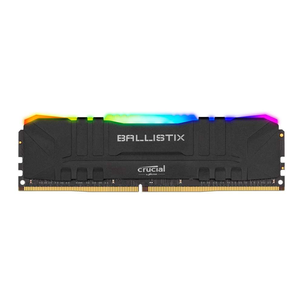 CRUCIAL BALLISTIX RGB 16GB DDR4 3200MHZ RAM (BLACK) (BL16G32C16U4BL)