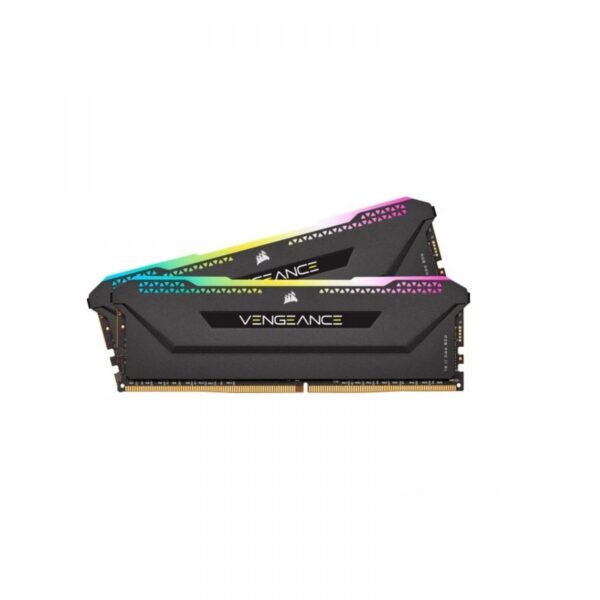CORSAIR VENGEANCE RGB PRO SL 32GB(16GBX2) DDR4 3200MHZ C16 RAM – BLACK (CMH32GX4M2E3200C16)