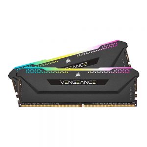 CORSAIR VENGEANCE RGB PRO SL 32GB(16×2) DDR4 3600MHZ RAM (BLACK) (CMH32GX4M2Z3600C18)