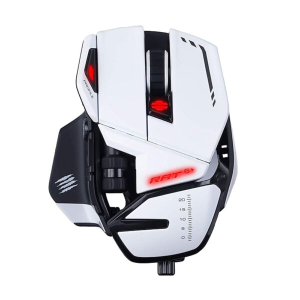 MAD CATZ THE AUTHENTIC R.A.T. 6+ RGB WIRED GAMING MOUSE WHITE (MR04DCINWH000-0)