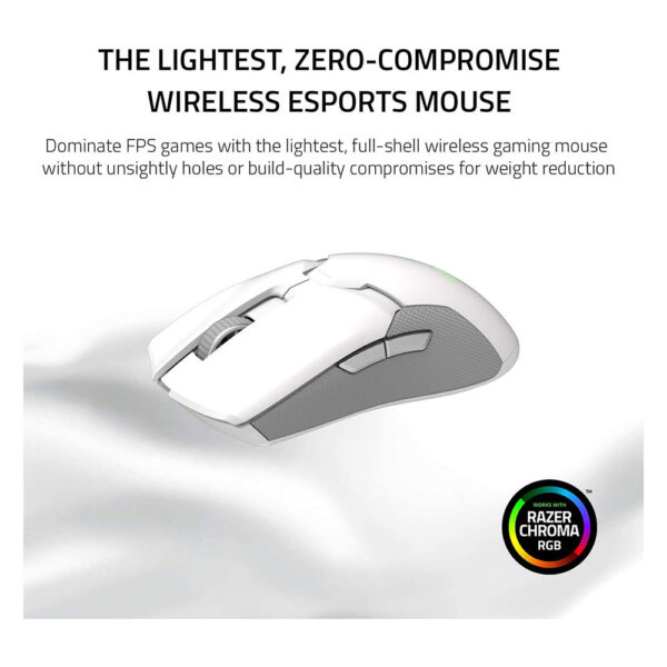Razer Viper Ultimate Wireless Gaming Mouse With Rgb Charging Dock (Rz01-03050400-R3M1)