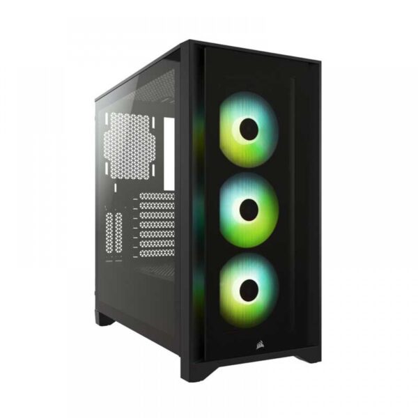 CORSAIR ICUE 4000X RGB TEMPERED GLASS MID-TOWER ATX CABINET - BLACK (CC-9011204-WW)