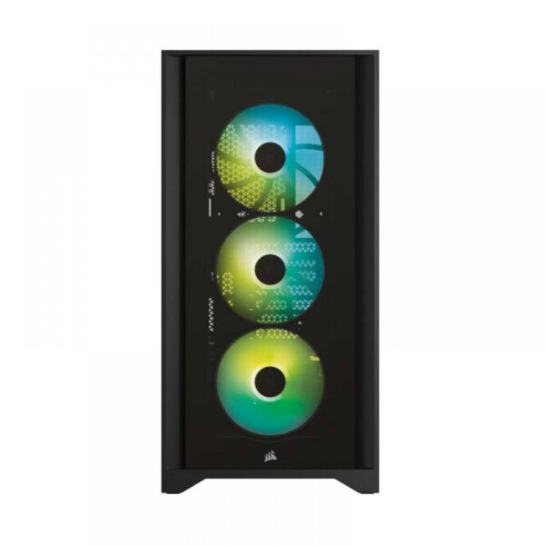 Corsair Icue 4000X Rgb Tempered Glass Mid-Tower Atx Cabinet – Black (Cc-9011204-Ww)