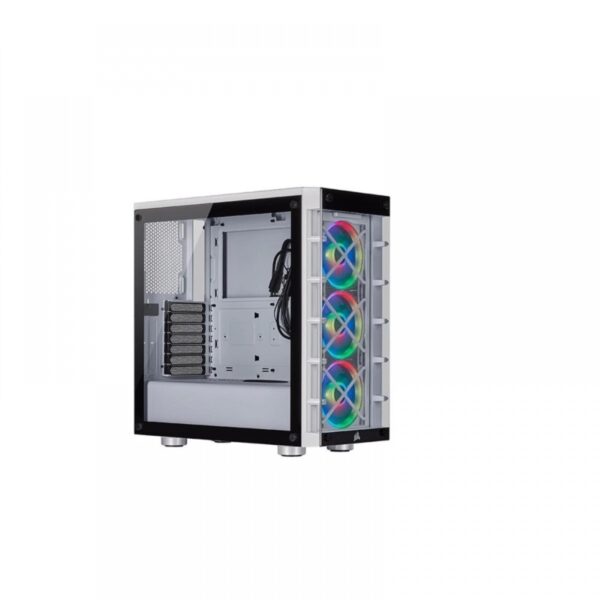 Corsair Icue 465X Rgb Mid Tower Atx Smart Gaming Cabinet White (Cc-9011189-Aba)