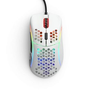 GLORIOUS PC GAMING RACE MODEL D LIGHT WEIGHT ERGONOMIC GAMING MOUSE (MATTE WHITE)