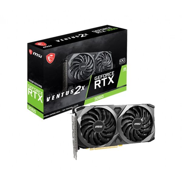 MSI RTX 3060 VENTUS 2X OC 12GB GDDR6 GAMING GRAPHICS CARD