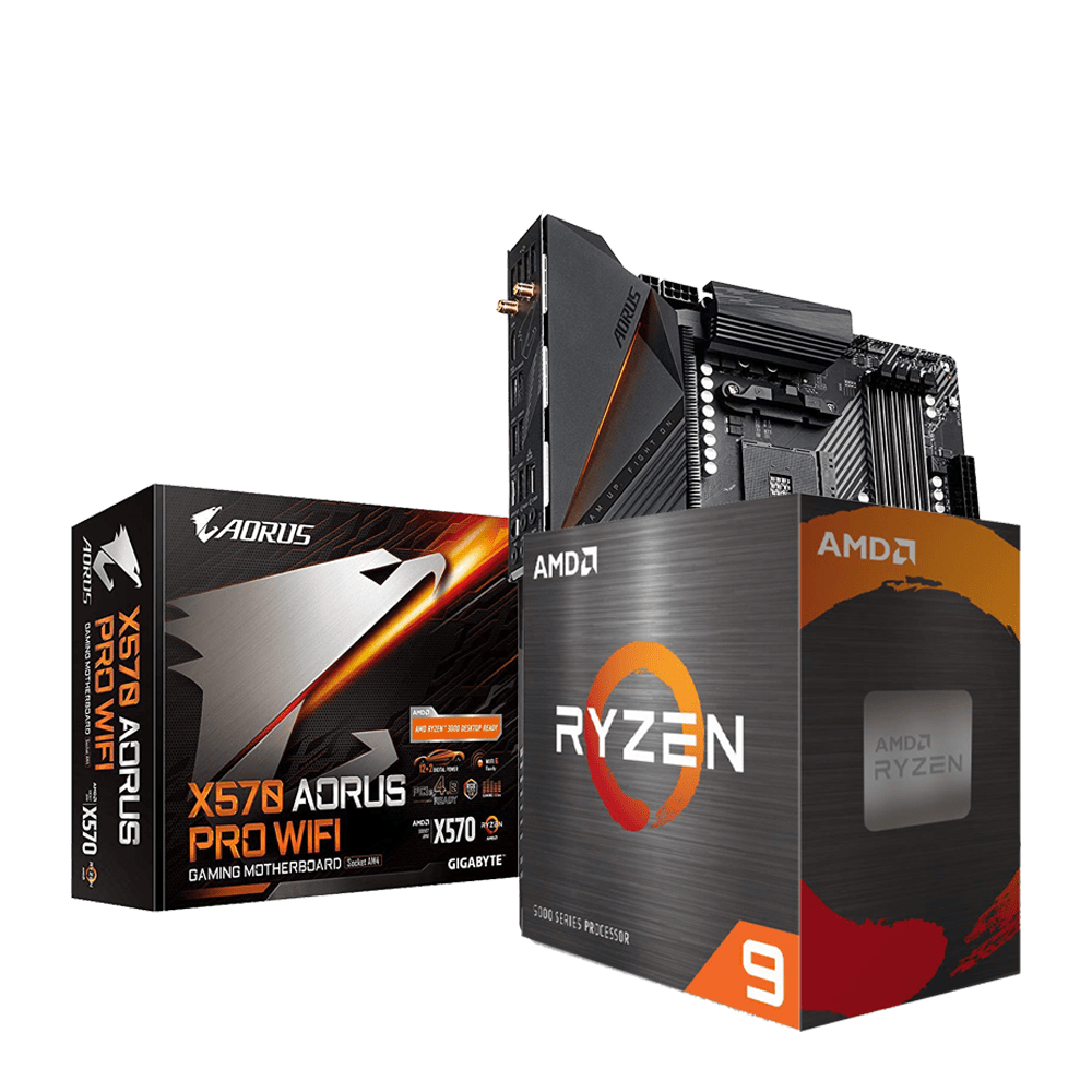 AMD RYZEN 9 5950X & GIGABYTE X570 AORUS PRO WIFI COMBO -pcstudio