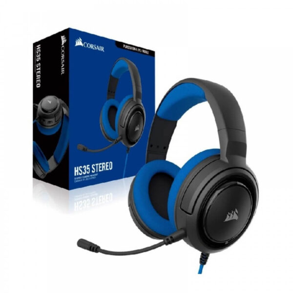 Corsair Hs35 Stereo Gaming Headset – Blue (Ca-9011196-Ap)