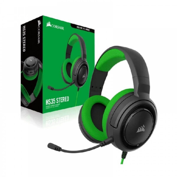 Corsair Hs35 Stereo Gaming Headset – Green (Ca-9011197-Ap)