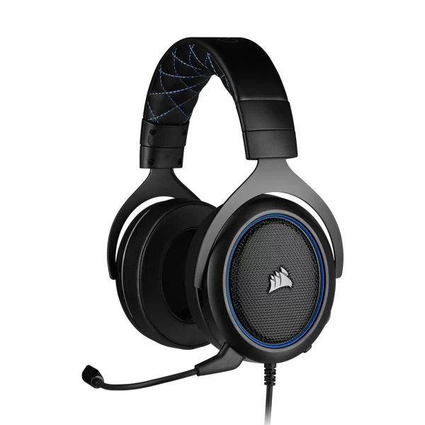 CORSAIR HS50 PRO STEREO OVER EAR GAMING HEADSET WITH MIC (BLUE) (CA-9011217-AP)