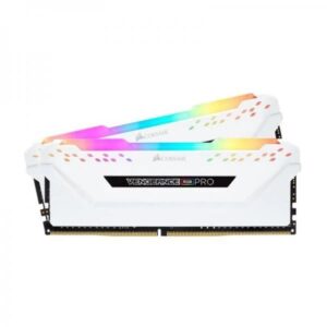 CORSAIR VENGEANCE RGB PRO 32GB (16GBx2) DDR4 3000MHz RAM WHITE (CMW32GX4M2C3000C15W)