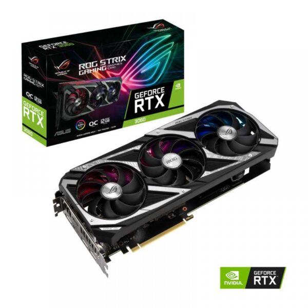 ASUS ROG STRIX GEFORCE RTX 3060 V2 OC GAMING 12GB GDDR6 GRAPHICS CARD