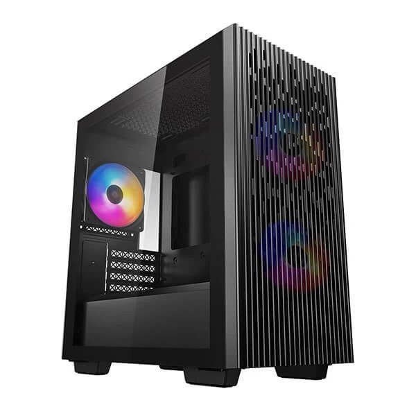 DEEPCOOL MATREXX 40 3FS TRI COLOR LED M-ATX MINI TOWER CABINET (BLACK) (DP-MATX-MATREXX40-3FS)