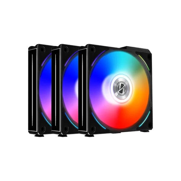 Lian Li Uni Fan Al120 Argb Black 120mm Cabinet Fan Triple Pack (G99-12AL3B-IN)