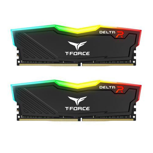 TEAMGROUP DELTA RGB 32GB(2X16GB) 3600MHz RAM (BLACK) (TF3D432G3600HC18JDC01)