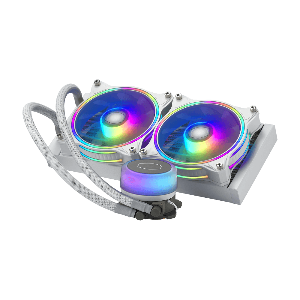 COOLERMASTER MASTERLIQUID ML240 ILLUSION CPU LIQUID COOLER (WHITE) (MLX-D24M-A18PW-R1)