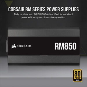 CORSAIR RM SERIES RM850 850 WATT 80 PLUS GOLD FULLY MODULAR ATX POWER SUPPLY (CP-9020235-IN)