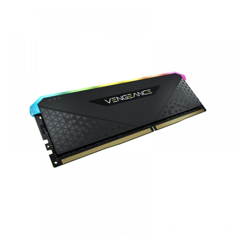 CORSAIR VENGEANCE RGB RS 16GB (16GBX1) DDR4 DRAM 3200MHZ C16 MEMORY BLACK (CMG16GX4M1E3200C16)