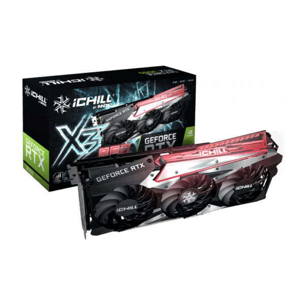 INNO3D GEFORCE RTX 3060 ICHILL X3 RED 12GB GDDR6 GRAPHICS CARD (C30603-12D6X-167139AH)