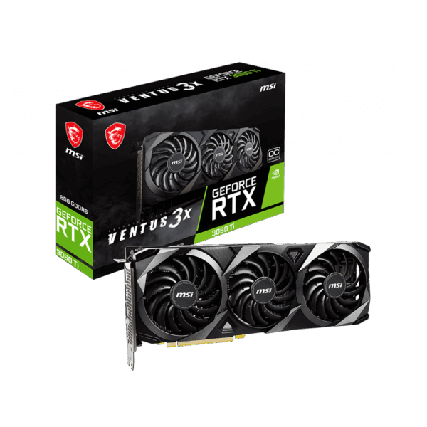 MSI GEFORCE RTX 3060 TI VENTUS 3X 8G OC LHR GRAPHICS CARD