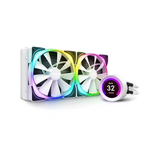 NZXT KRAKEN Z63 RGB 280mm WHITE LIQUID COOLER WITH LCD DISPLAY (RL-KRZ63-RW)