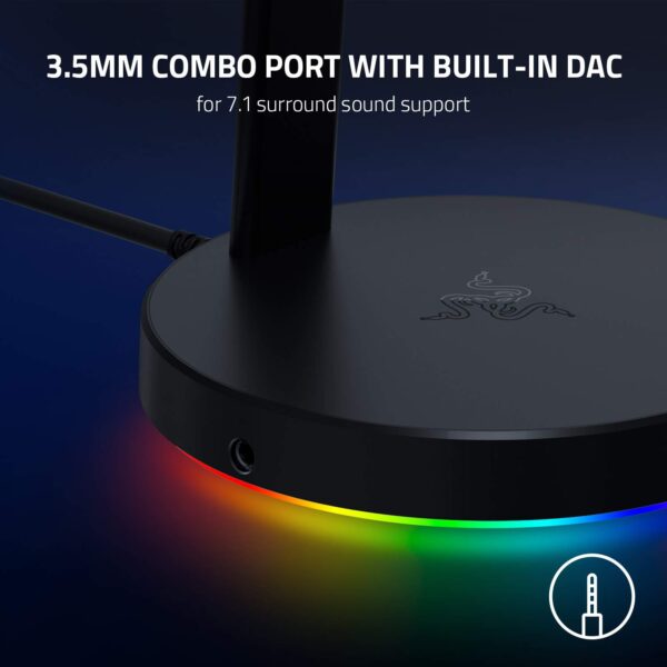 Razer Base Station V2 Chroma Enabled Headset Stand (Mercury) (Rc21-01510300-R3M1)