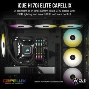 CORSAIR ICUE H170i ELITE CAPELLIX CPU LIQUID COOLER (BLACK) (CW-9060055-WW)