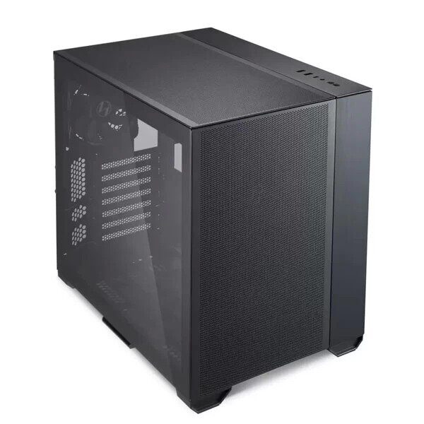 Lian Li O11 Air Mini E-Atx Mid Tower Cabinet With Tempered Glass Side Panel (Black) (G99-O11AMX-IN)