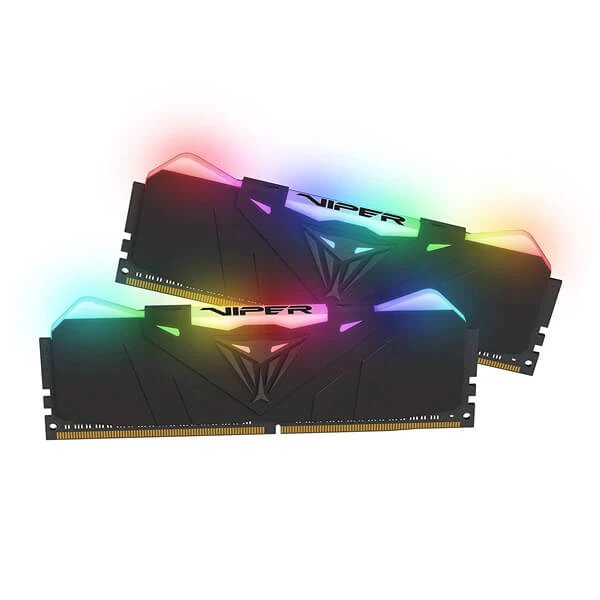 PATRIOT VIPER RGB 16GB (8GBX2) DDR4 3200MHz BLACK DESKTOP RAM (PVR416G320C6K)