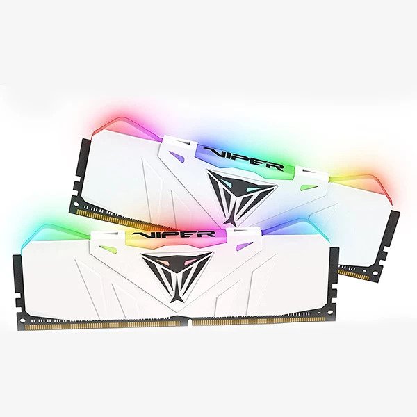 PATRIOT VIPER RGB 16GB (8GBX2) DDR4 3200MHz WHITE DESKTOP RAM (PVR416G320C6KW)