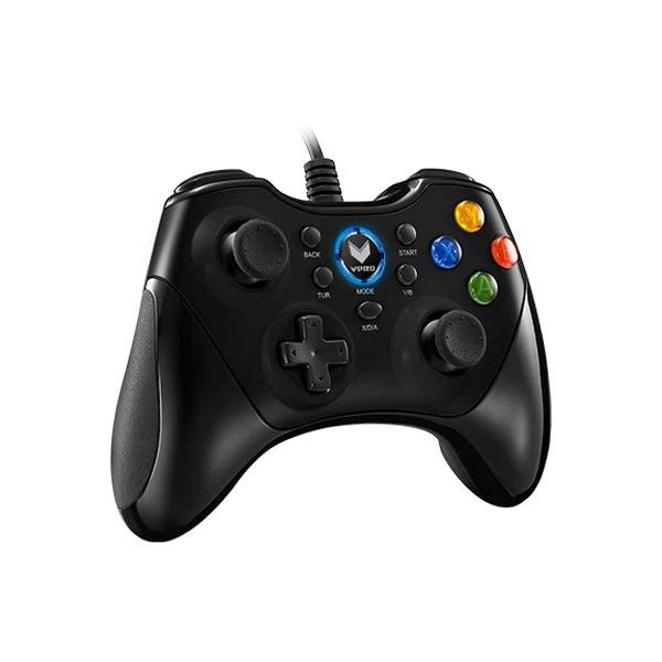 RAPOO V600 ELECTRIC VIBRATION WIRED GAMEPAD (BLACK) (V600-BLACK)