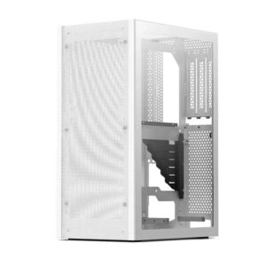 SSUPD MESHLICIOUS (M-ITX) MINI TOWER CABINET WITH PCIE 3.0 RISER CABLE AND FULL MESH SIDE PANEL (WHITE) (G99-OE759W-00)