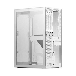 SSUPD MESHLICIOUS (M-ITX) MINI TOWER CABINET WITH PCIE 3.0 RISER CABLE AND TEMPERED GLASS SIDE PANEL (WHITE) (G99-OE759W-00)
