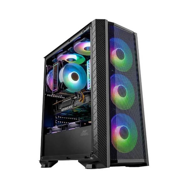 ANT ESPORTS ICE-311MT ATX MID TOWER CABINET (BLACK) (ICE-311MT-BLACK)