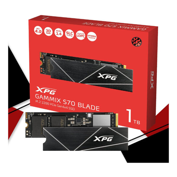 Xpg Gammix S70 Blade 1Tb Pcie Gen4 M.2 2280 Internal Ssd (AGAMMIXS70B-1T-CS)