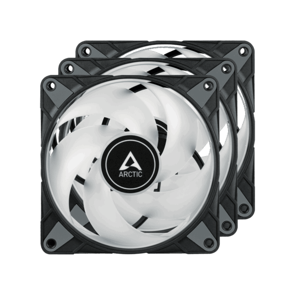Arctic P12 Pwm Pst A-Rgb 0Db Semi Passive 120Mm Cabinet Fan (Pack Of 3) (Acfan00232A)